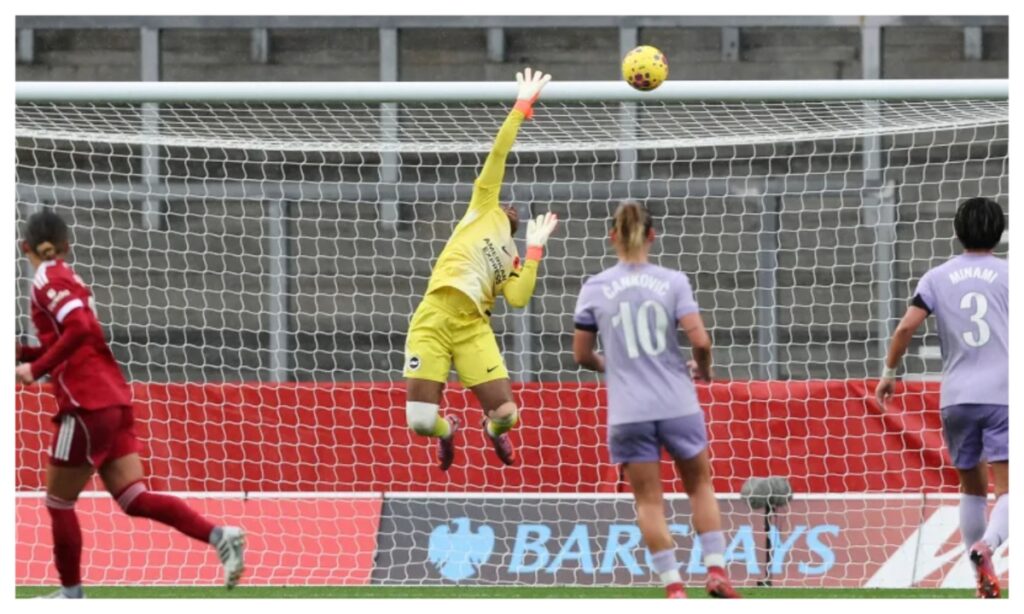 Goalkeeper Nnadozie gets Save of the Season nomination in WSL