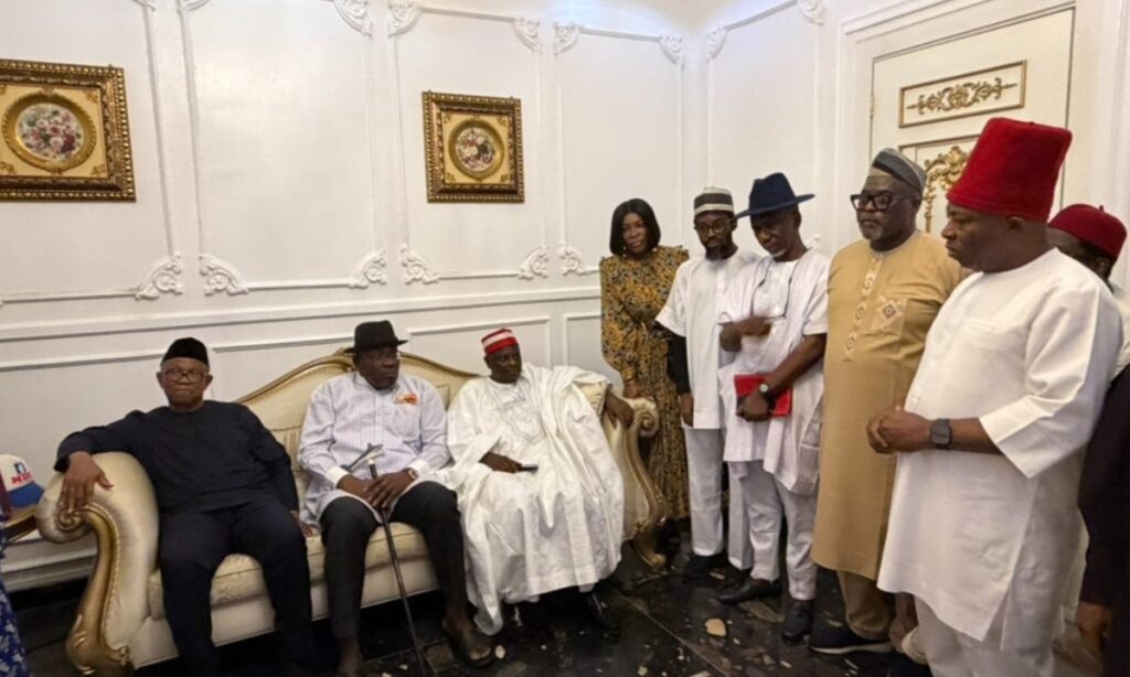 Breaking: Peter Obi, Kwankwaso visit NDC office